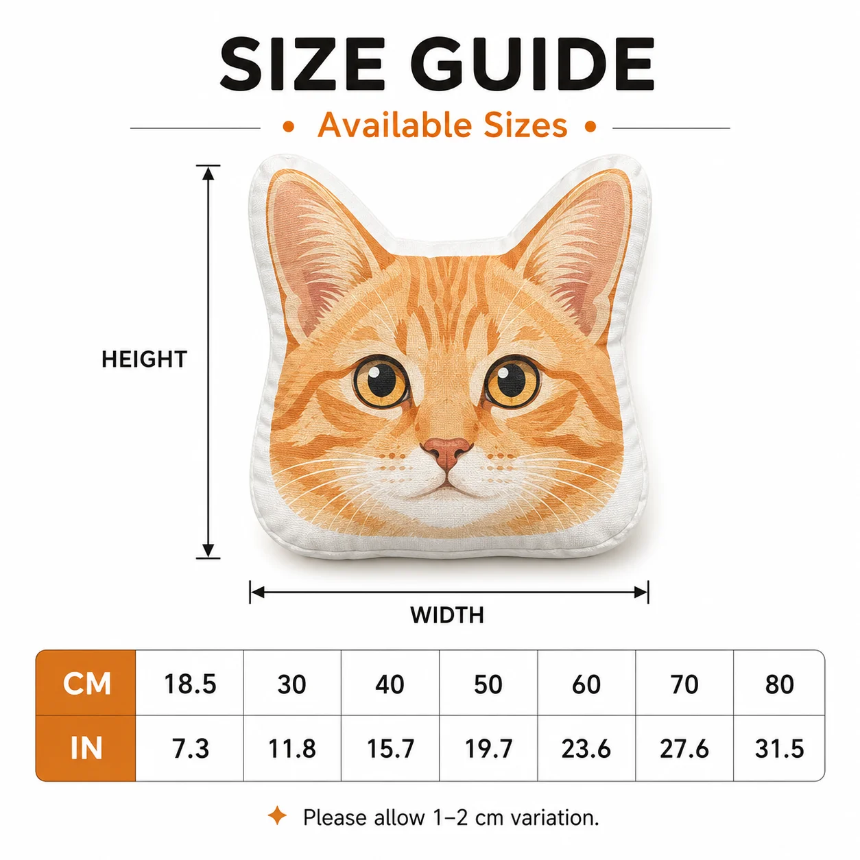 Personalized Animal Shaped Pillow Custom Pet Photo DIY All-Over Double-Sided Print Plush Cushion for Sofa Chair Bedroom Car Gift