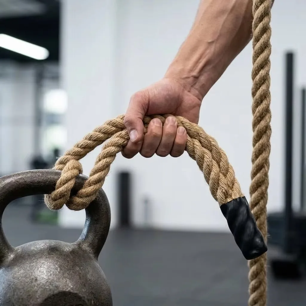 Heavy Heavy Duty Gym Grip Rope Pull-up Aid Strap Non-slip Workout Accessory Forearm Training Dumbbell Kettlebell Home Gym Exercise - Aliexpress Deal