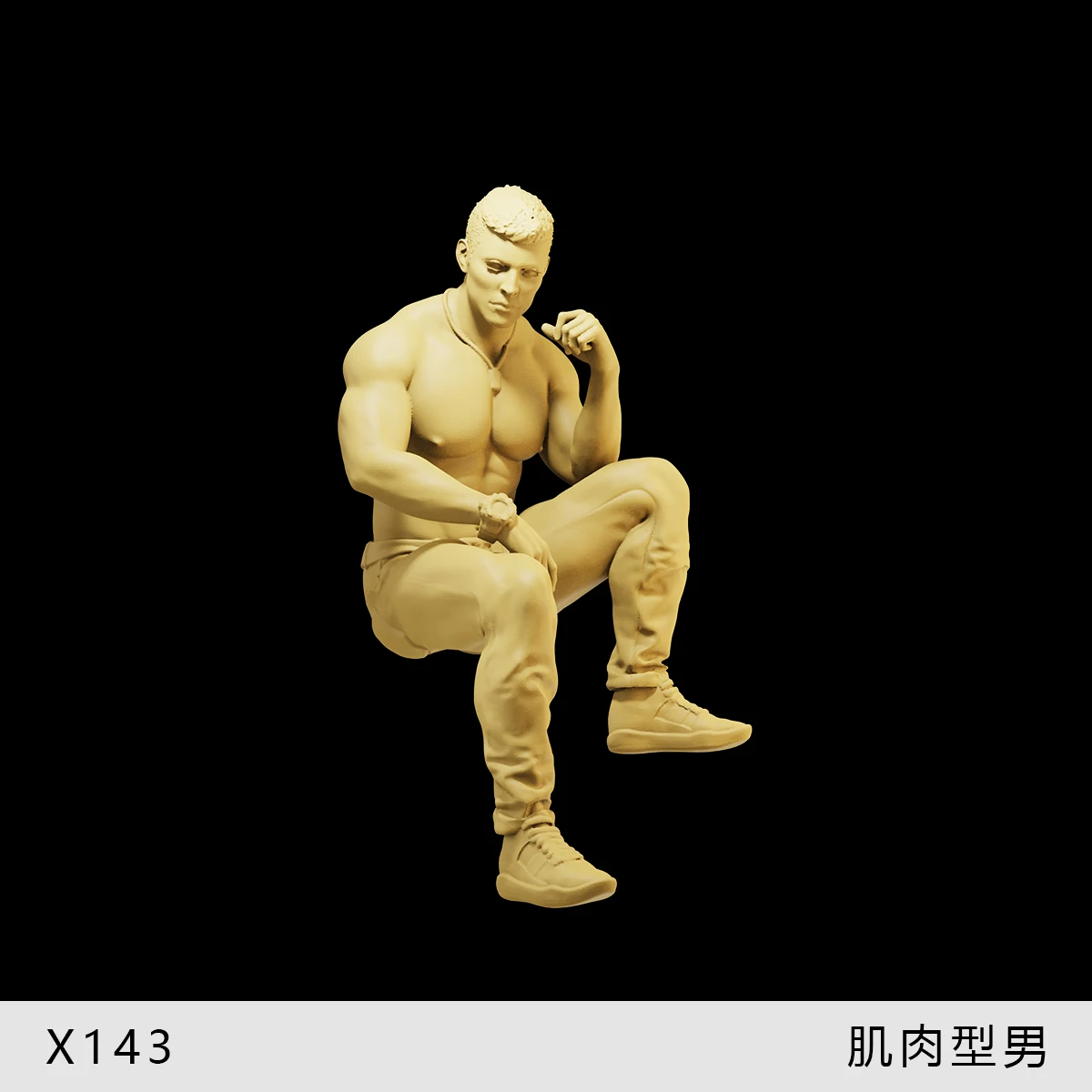 مشهد دمية ديوراما لرجل العضلات يجلس ، الدعائم الإبداعية ، عرض للسيارات ، تمثال مصغر ، أولاد ، الموضة ، 1:64 ،!