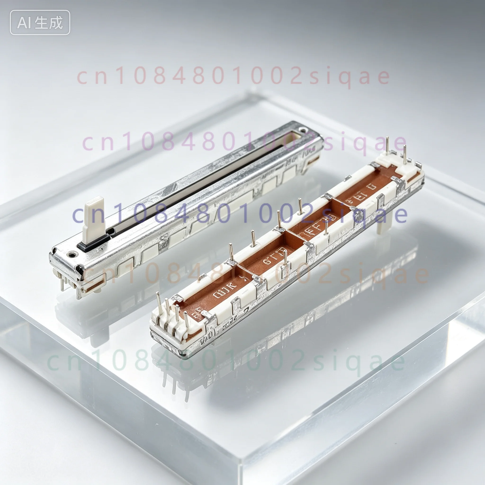 Pack FOR A10K Straight Slide Potentiometer,75mm,6Pin Dual Gang,Amplifier Mixing Console Tone Control Fader