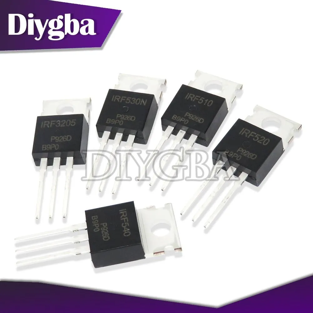 10PCS IRF510 IRF520 IRF540 IRF640 IRF740 IRF840 IRF630 IRF630N TO-220 IRF510N IRF540N IRF520N IRF530N IRF640N IRF730 DIYGBA