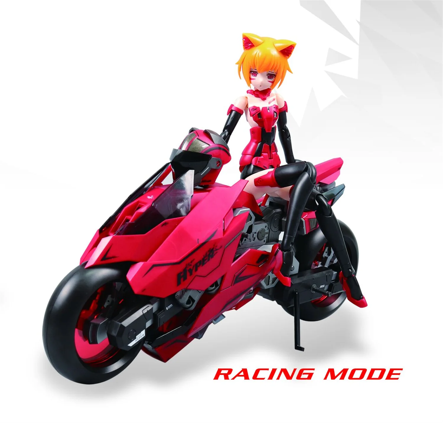 [IN STOCK] PA Model Pretty Armor RACIG MOOE Motorcycle Assembled Mobile Suit Girl Action Figure With Box