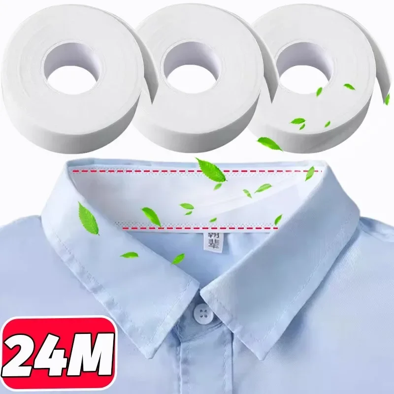 Adesivo per collare autoadesivo monouso Donna Assorbente Anti-sporco Adesivi per collare T-shirt Protezione per fodera per collo Accessori