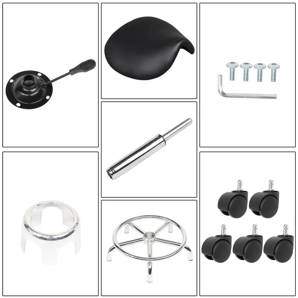 Sattelhocker Rotation Barhocker Schwarze Barhocker