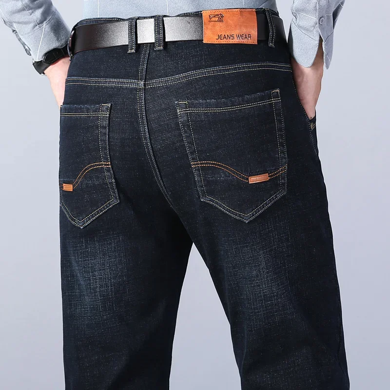 2025 New Men Classic Advanced Fashion Brand Jeans Homme Man Soft Stretch Masculino Denim Trousers Mens Pants Overalls 28-40