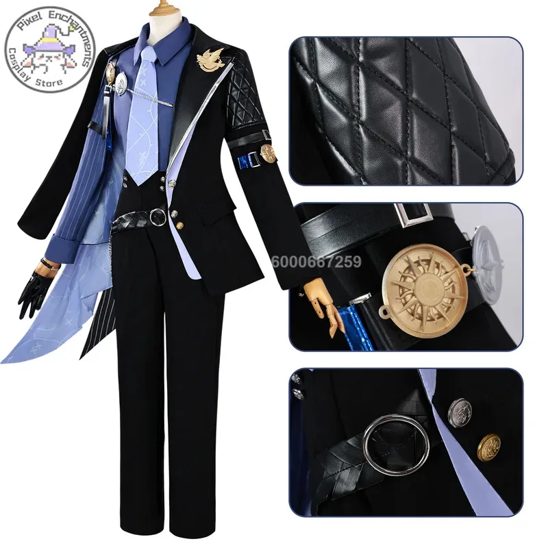 حار لعبة Zenless منطقة صفر هوغو فيلارد تأثيري جديد أنيمي زي لعب الأدوار موضة موحدة شعر مستعار أحذية للرجال النساء هالوين