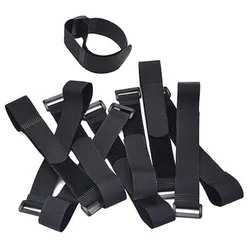 10 Pcs Reusable Fastening Cable Straps Cable Ties MultiPurpose Hook and Loop Cord Ties, Cable Management Cord Organizer Tidy