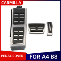 Gas Fuel Footrest Pedals Fit For Audi A1 A4 A6 Q5 8X GB B6 B8 C6 C7 C8 8R 80A Accelerator Brake No Drilling Pedal Cover Pads
