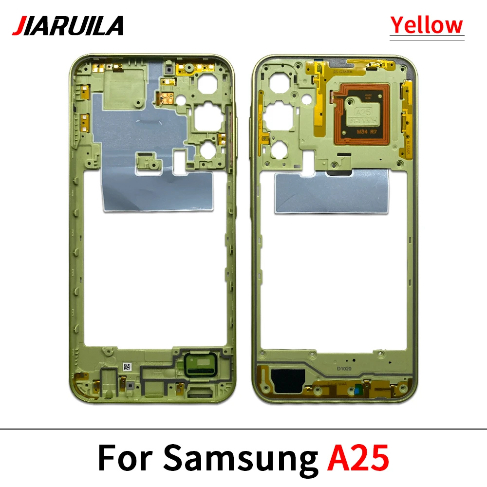 New Housing Middle Frame Bezel Middle Plate Cover Parts For Samsung A06 A25 M35 M54 A16 A34 5G