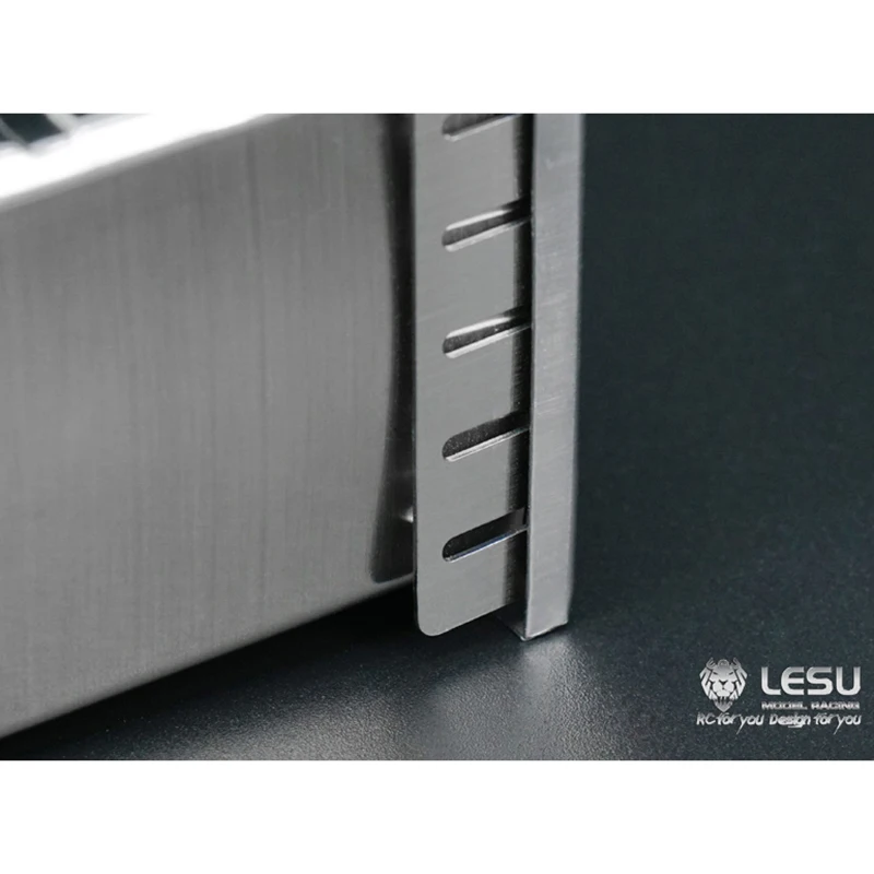 LESU Scatola di Scarico In Metallo Serbatoio per FAI DA TE Tamiyay 1/14 Uomo RC Trattore Camion Dumper Idraulico Modello di Controllo Remoto Giocattoli Auto TH10231