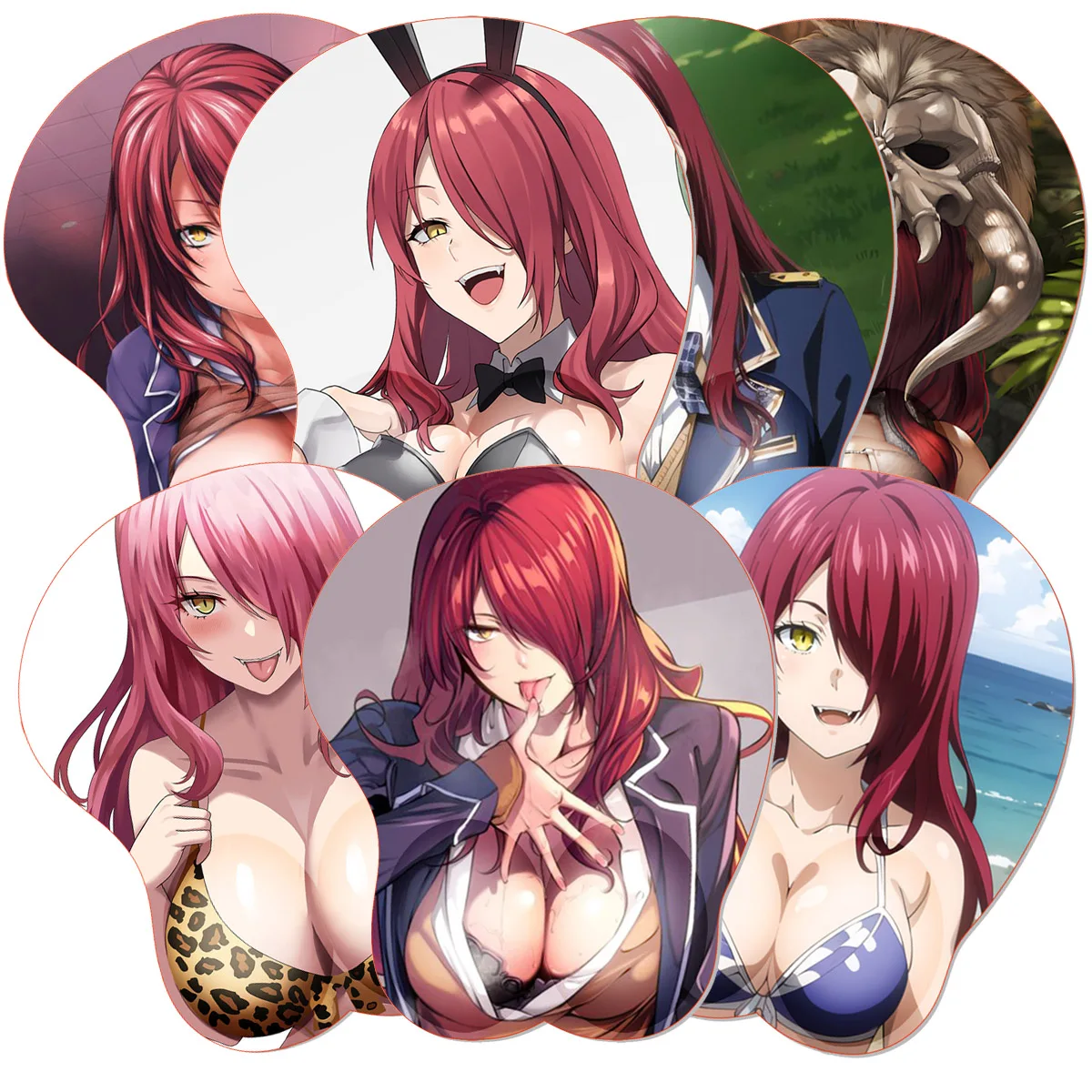 

Anime Kobayashi Rindou 3D Mouse Pad F_Food W_Wars Stereo Mousepad Anime Silicone Titty Boobs Wrist Rest MousePad Oppai Mouse Mat