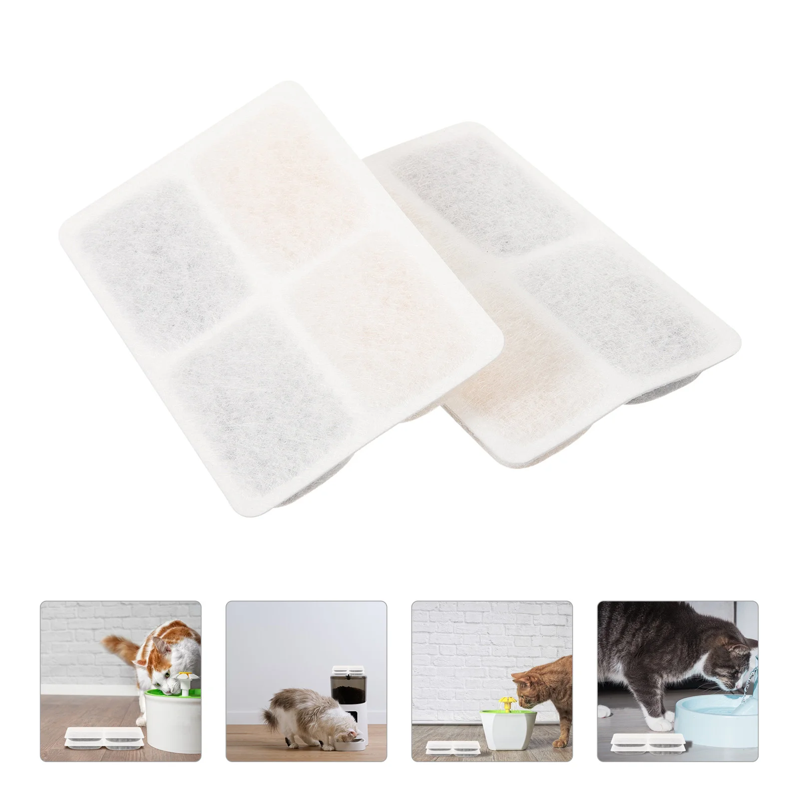 

6 Pcs Drinking Fountain Filter Dog Water Pet Tool Supplies Filtering Mat Accessories for Filters Dispenser