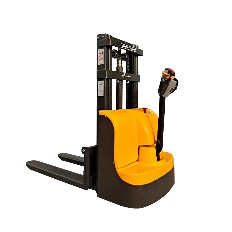 

1.5ton Electric Forklift Truck Full Electric Stacker Lithium Battery Lift Walkie Stacker for Retail Storage Room