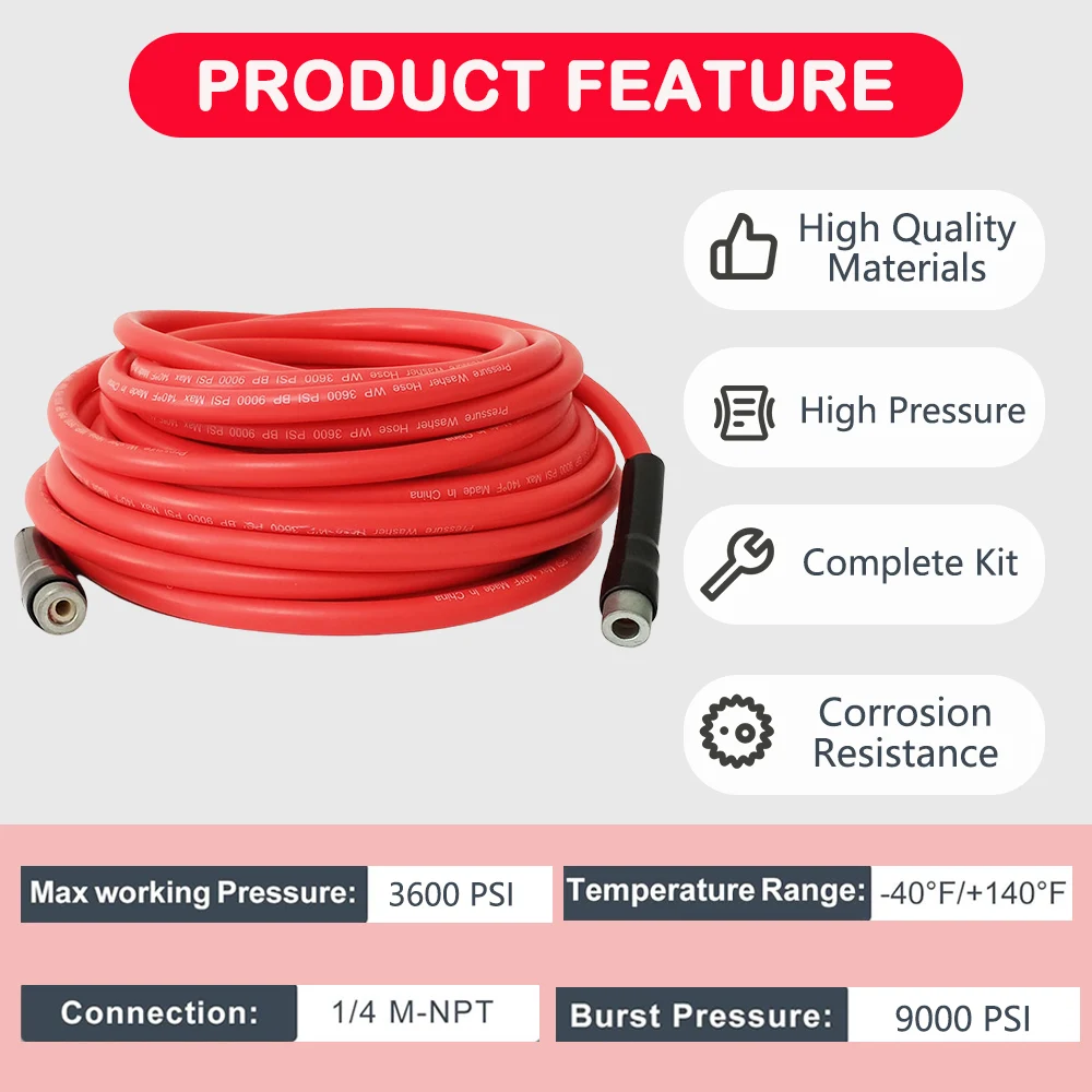 High Pressure Washer Pipe Car Washer Water Cleaning Extension Hose Water Hose M22-14/15mm Brass Connector For Sterwins/Daewoo