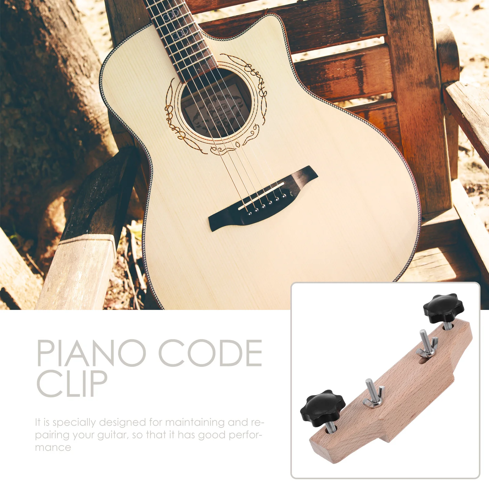 

1Set Guitar Bridge Clamp Repair Tool Durable Fixture Strong Clamping Force Stable Design Easy Install Guitar Maintenance Tool