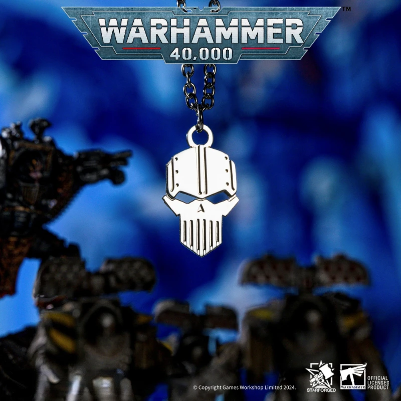 StarForged Star Casting Warhammer 40K, Exclusive Titanium Steel Necklace Pendant for Steel Warrior Legion Surrounding Steel