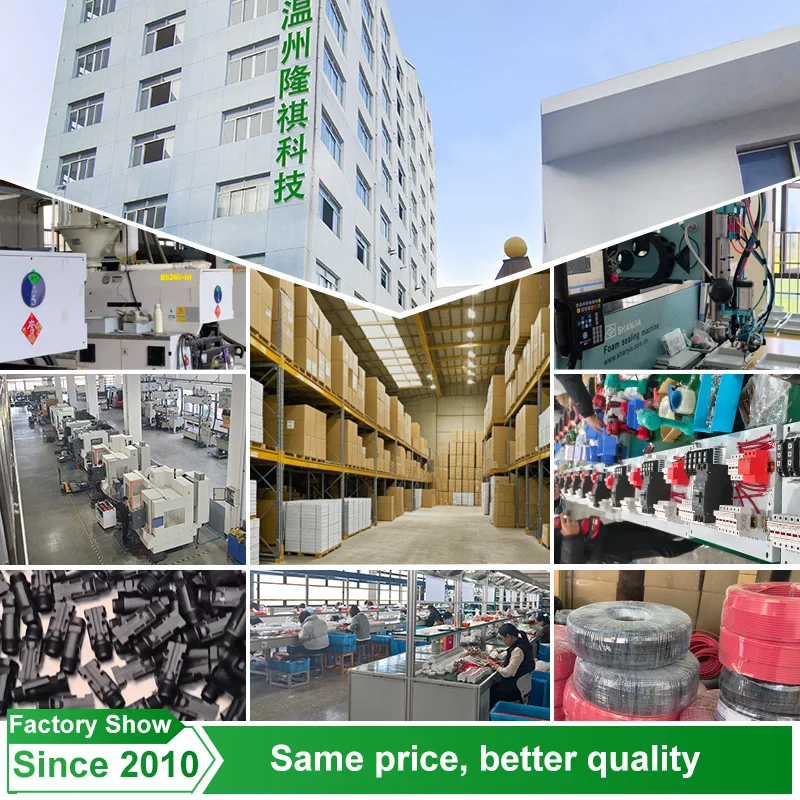 Immagine 6: CNLonQcom PV Combiner Box 500V 4 in 4 out 4 corde Array fotovoltaico solare per sistema di energia solare off grid Interruttore automatico CC