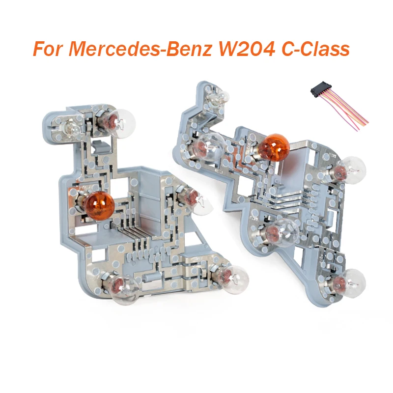 1 Set Tail Light Lamp Bulb For Mercedes-Benz W204 C Class C180 C200 C280 C300 C320 2007-2011 Holder Carrier Circuit Board Socket