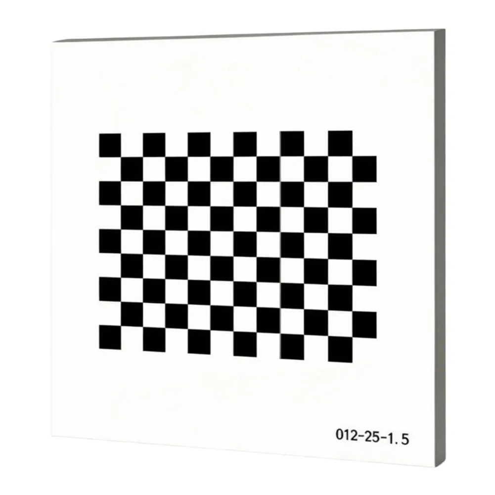 Diffuse Reflection Checkerboard Calibration Board Aluminum Plate Black White Grid For Machine Vision Camera Calibration Target T