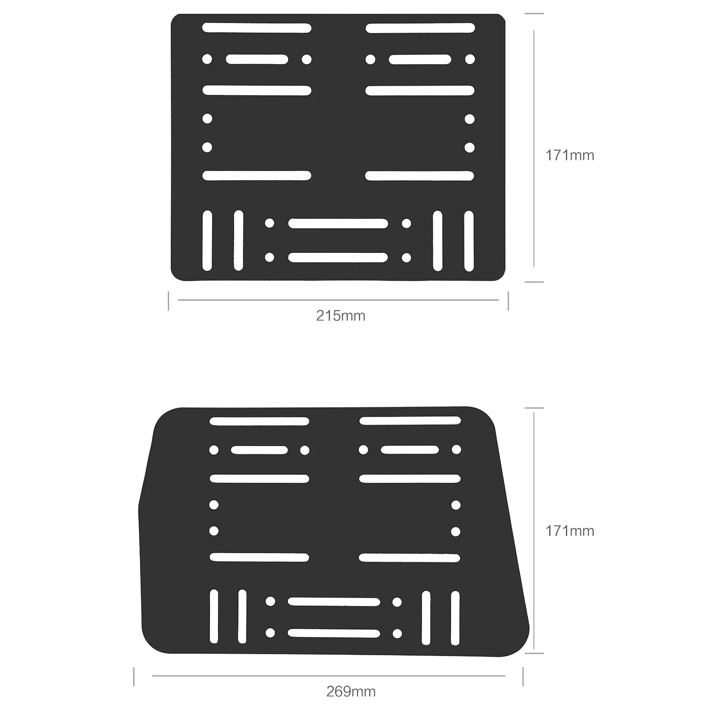 Motorcycle Side Box Bracket Mounting Panel CNC Aluminum Frame Tactical Expansion Hanging Panel Saddlebag Bracket Accessories