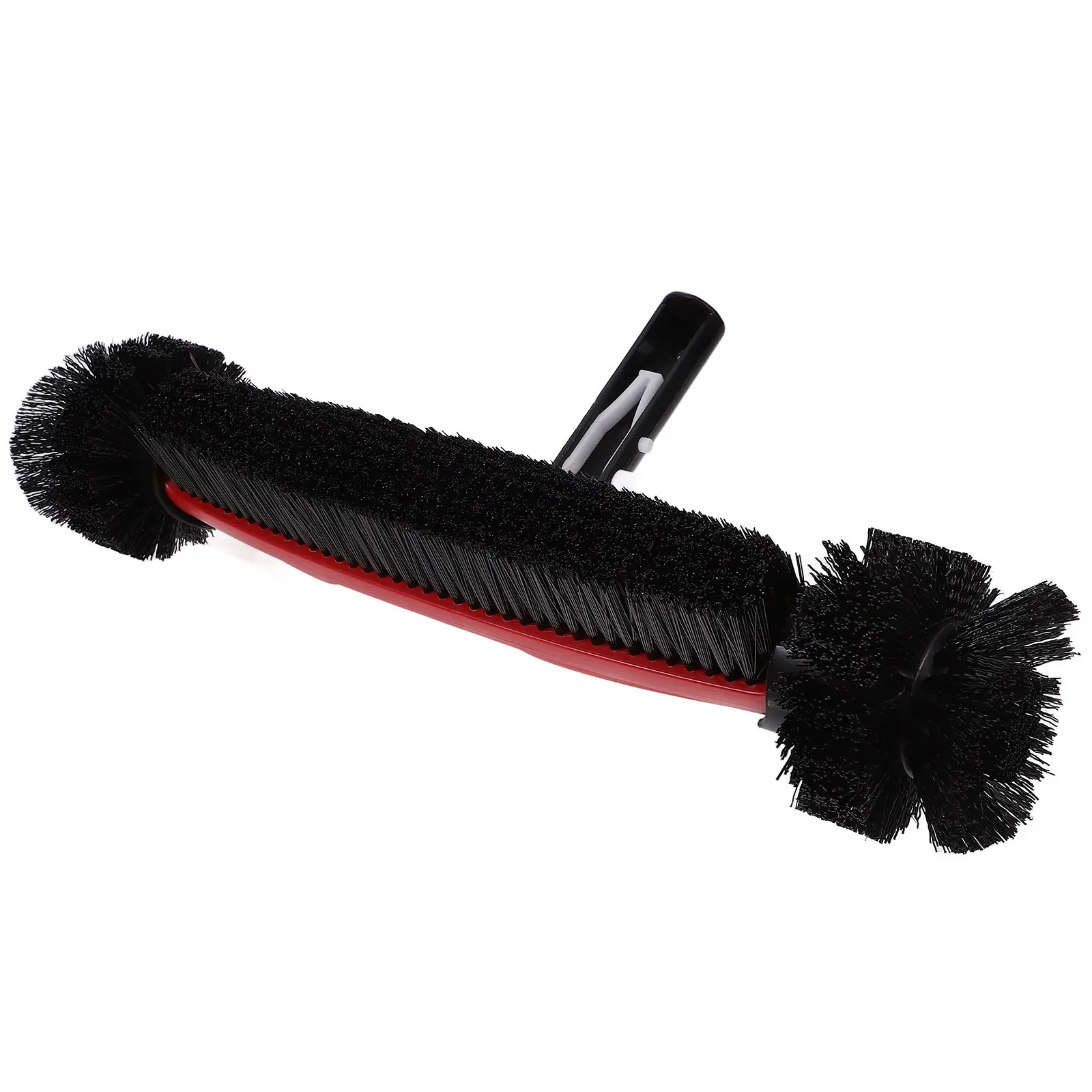 Rotating Wall Brush Dense Bristles Handheld Swimming Pool Brush Head Portable Tile Scrubber Cleaning Tool for Indoor Outdoor