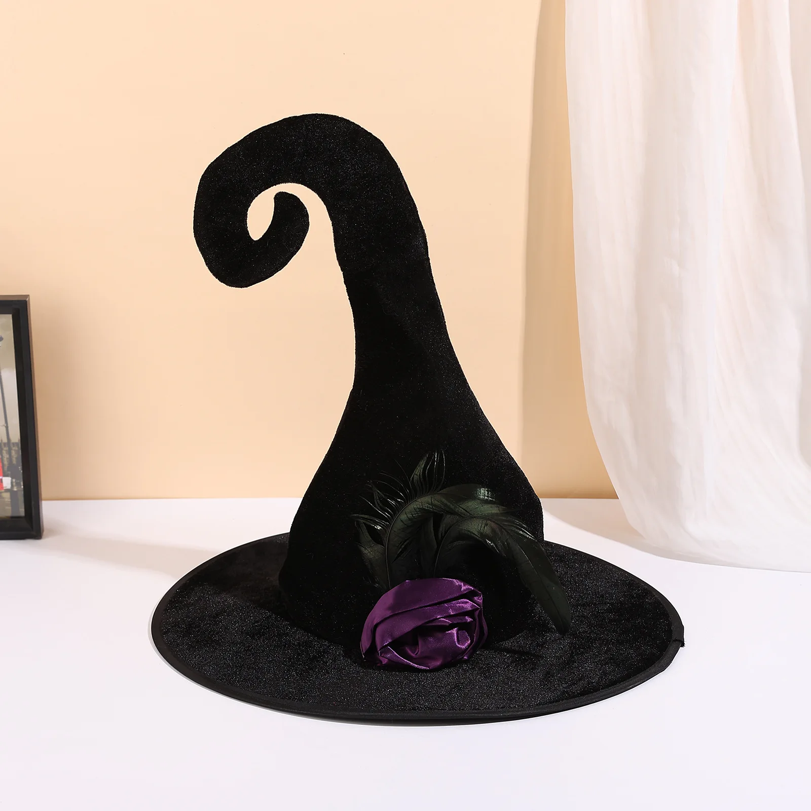 قبعة الساحرة للهالوين زي فستان مهرجان شبح حفلة الكرة الدعائم