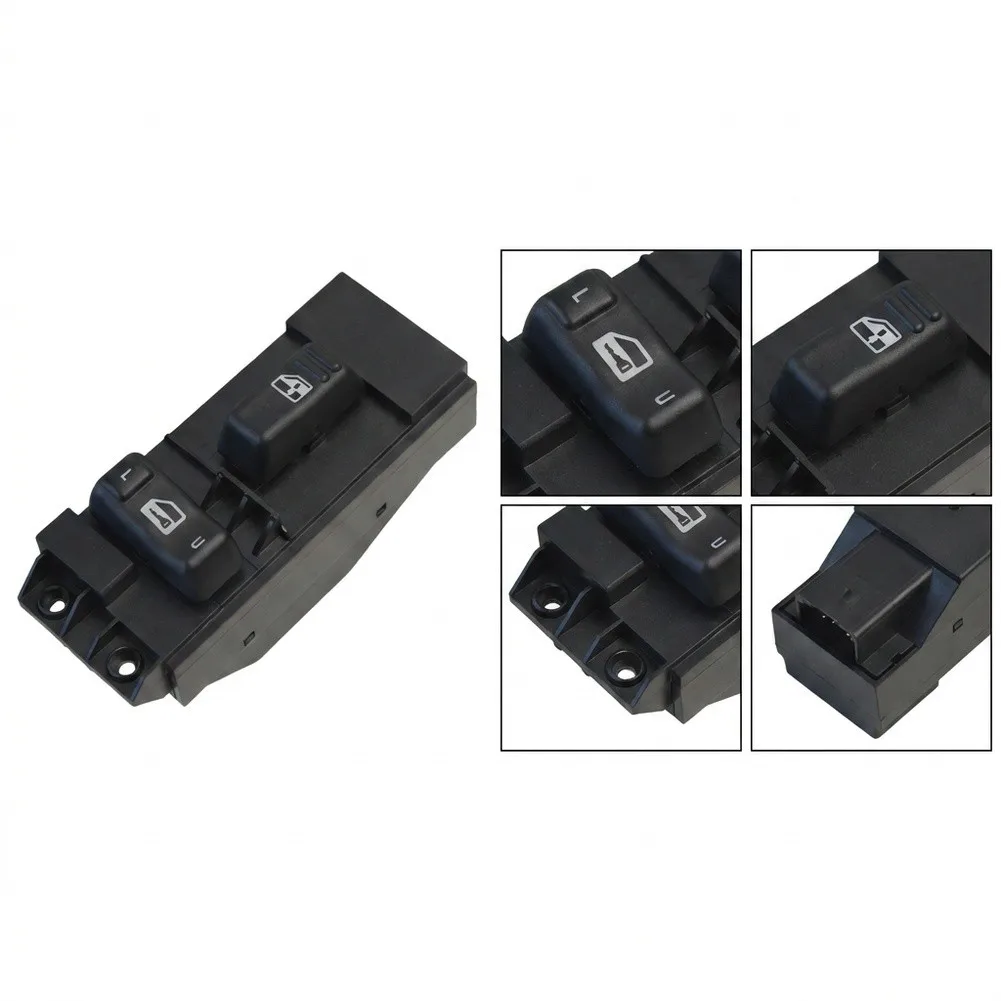 For Damaged Door Panel Window Regulator Switch Power Window Switch Easy Installation Design Black Plastic Housing