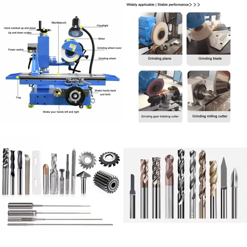 for 6 million Grinder Universal Tool Surface Grinding Machine End Milling Cutter 380v