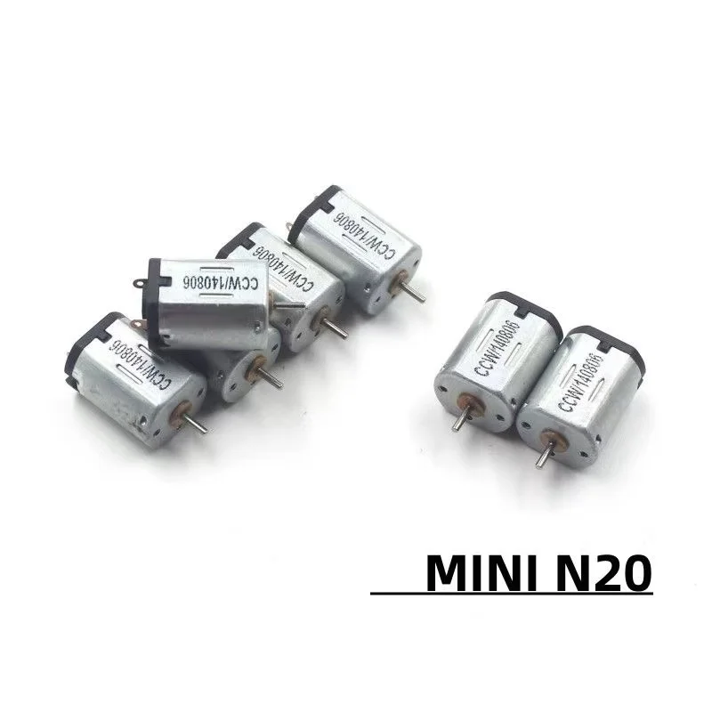 N20 Mini DC Motor 7.4V High Speed Strong Magnetic Carbon Brush Motor for RC Airplane DIY Model Parts