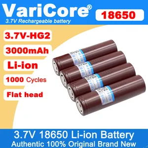 VariCore 100% Baru HG2 18650 3000 mAh Baterai Isi Ulang 18650HG2 3.6 V Discharge 20A Max 35A Daya Baterai 6 baterai isi ulang usb penjualan terbaik - №