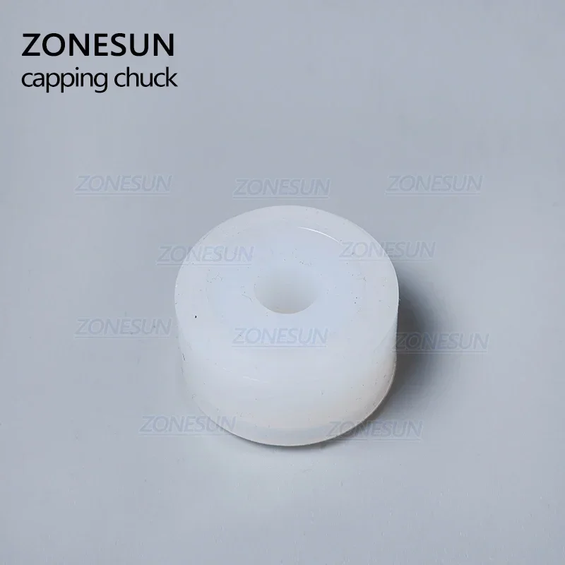 ZONESUN XLSGJ-6100 마찰 휠 고무 패드 캡핑 척 헤드 의료용 병 캡핑 기계용