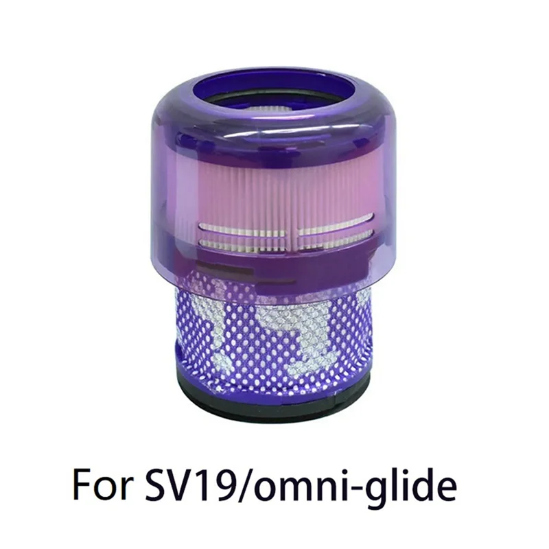 ABVI-For DYSON SV19 OMNI-GLIDE Double Roller Brush +SV19 Filter+Switch Lock Kit Vacuum Head Replace Soft Roller Cleaner Head