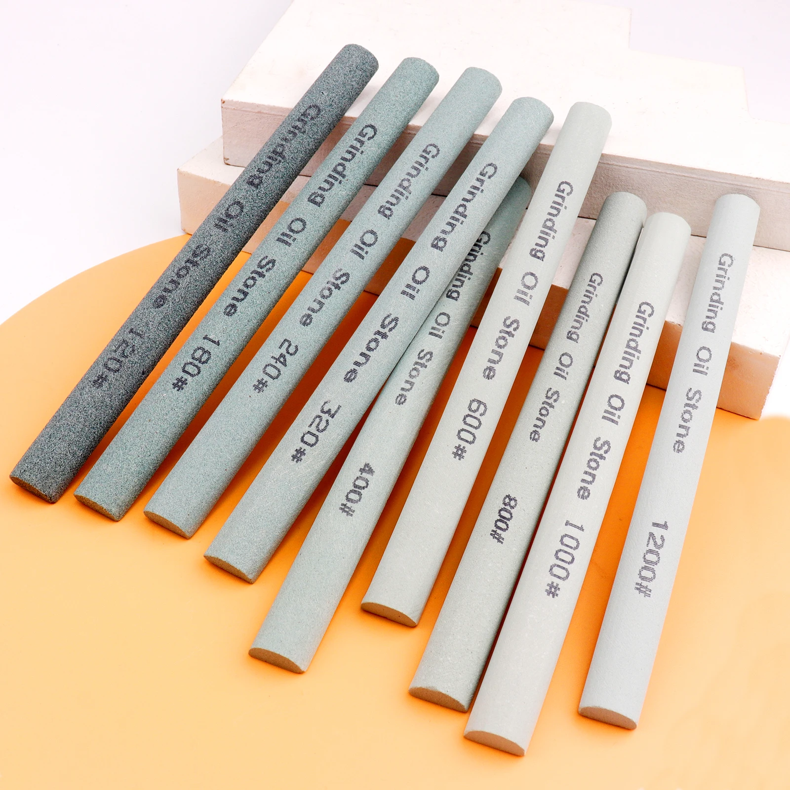 1pc Knife Sharpening Stone Strip Silicone Carbide Oil Stone 120-1200Grit Polishing Whetstone Honing Stone for Knife Scissor