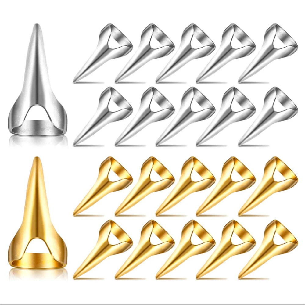 10pcs Simple Personality Cosplay Punk Style Barber Tools  alon Nail  Ring Claw Spike Rings Female Rings image 6