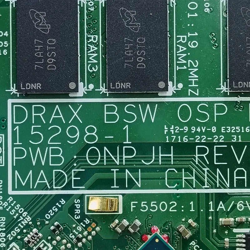 Placa base para ordenador portátil DELL Inspiron 3168 CN-0X2KYY 0X2KYY X2KYY 15298-1 con CPU SR2KN N3060 100% probada y funcionando bien