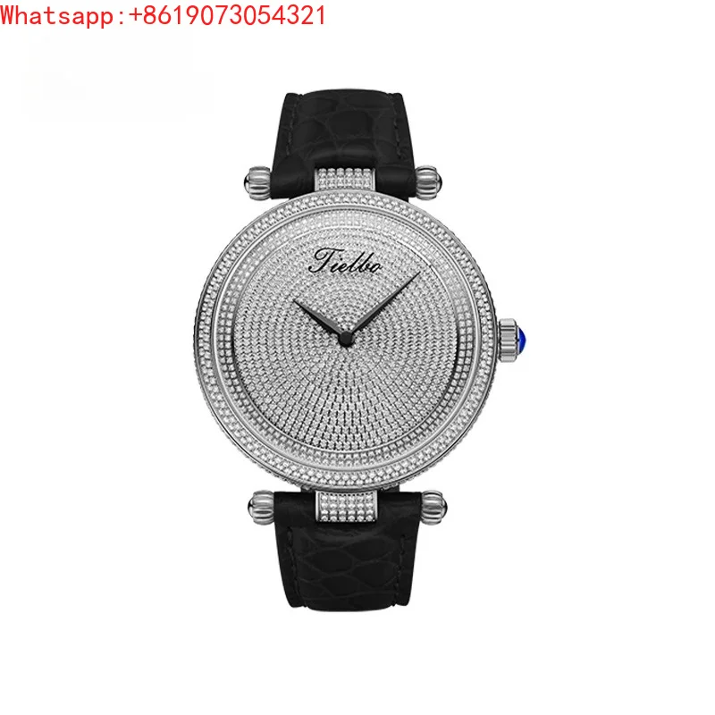 T128 high-end temperament fashion trend leather watch quartz waterproof wrist watch