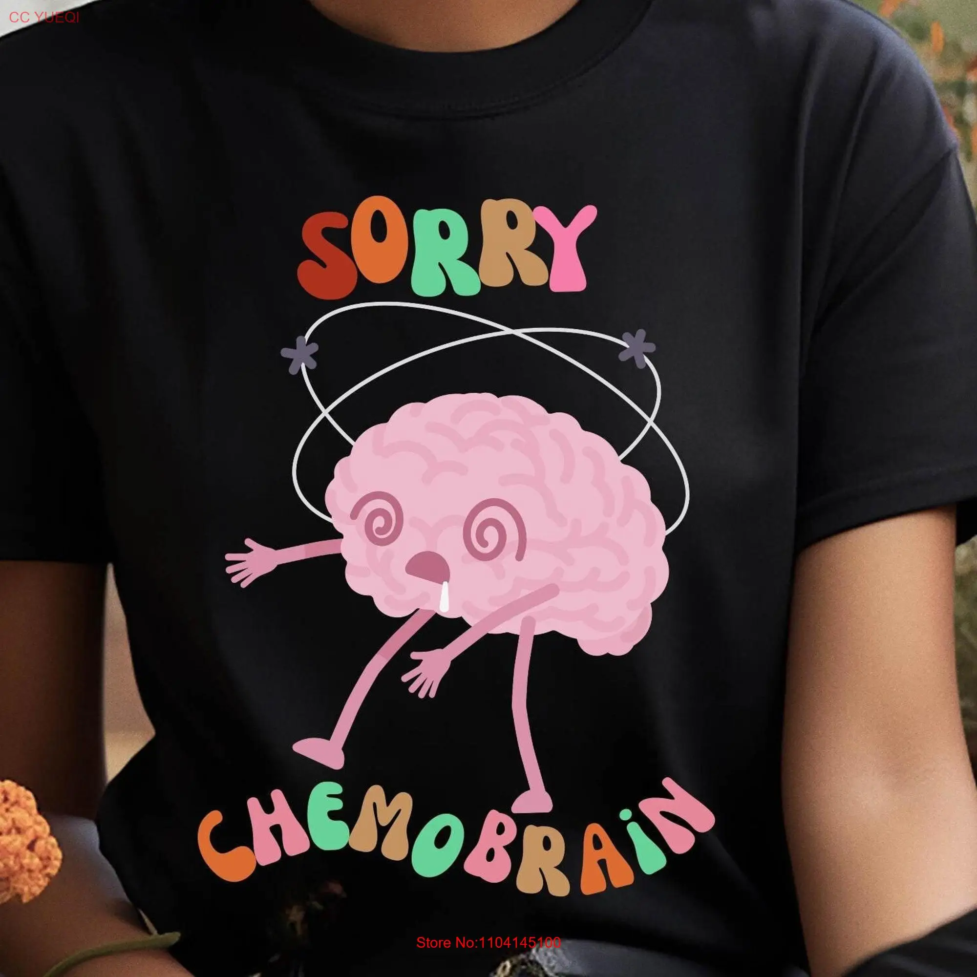 Funny Retro Cancer for Halloween Chemo Brain T Shirt Breast s Colon Ovarian Pancreatic long or short sleeves