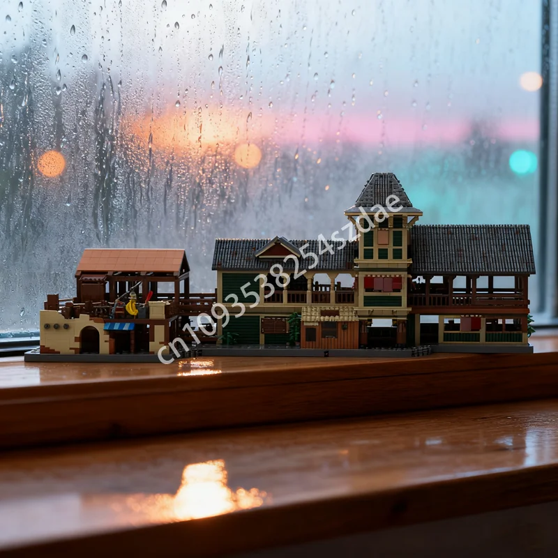 

6346pcs MOC Jungle Cruise Boathouse Disneienyed Model Building Blocks Architecture Assemble Christmas Gifts DIY Toys Idea Brick