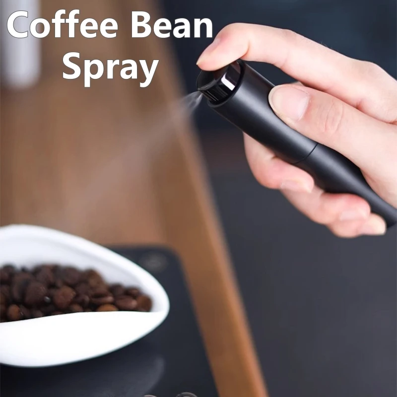 2pcs Coffee Bean Spray Anti Fly Dust Powder Portable Eliminate Static Electricity ABS Glass Materials Simply Coffee Accessories