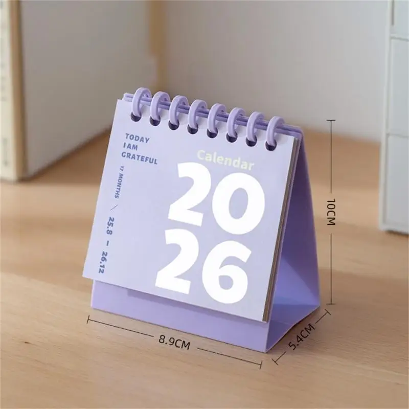 

31BA Portable 2026 Desk Calendar 12 month Calendar Planner from 01/2026 to 12/2026 For Note Appointment Task Magagement
