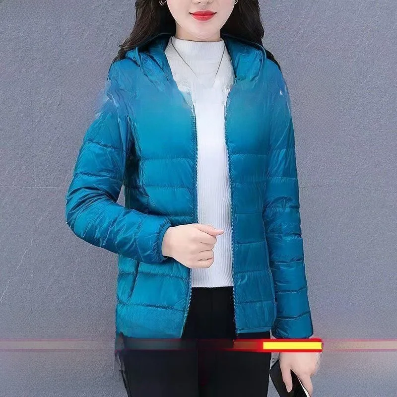 سترة نسائية خفيفة الوزن وقابلة للتنفس ومتعددة الاستخدامات من القطن لخريف وشتاء ملابس خارجية دافئة مقاومة للبرد