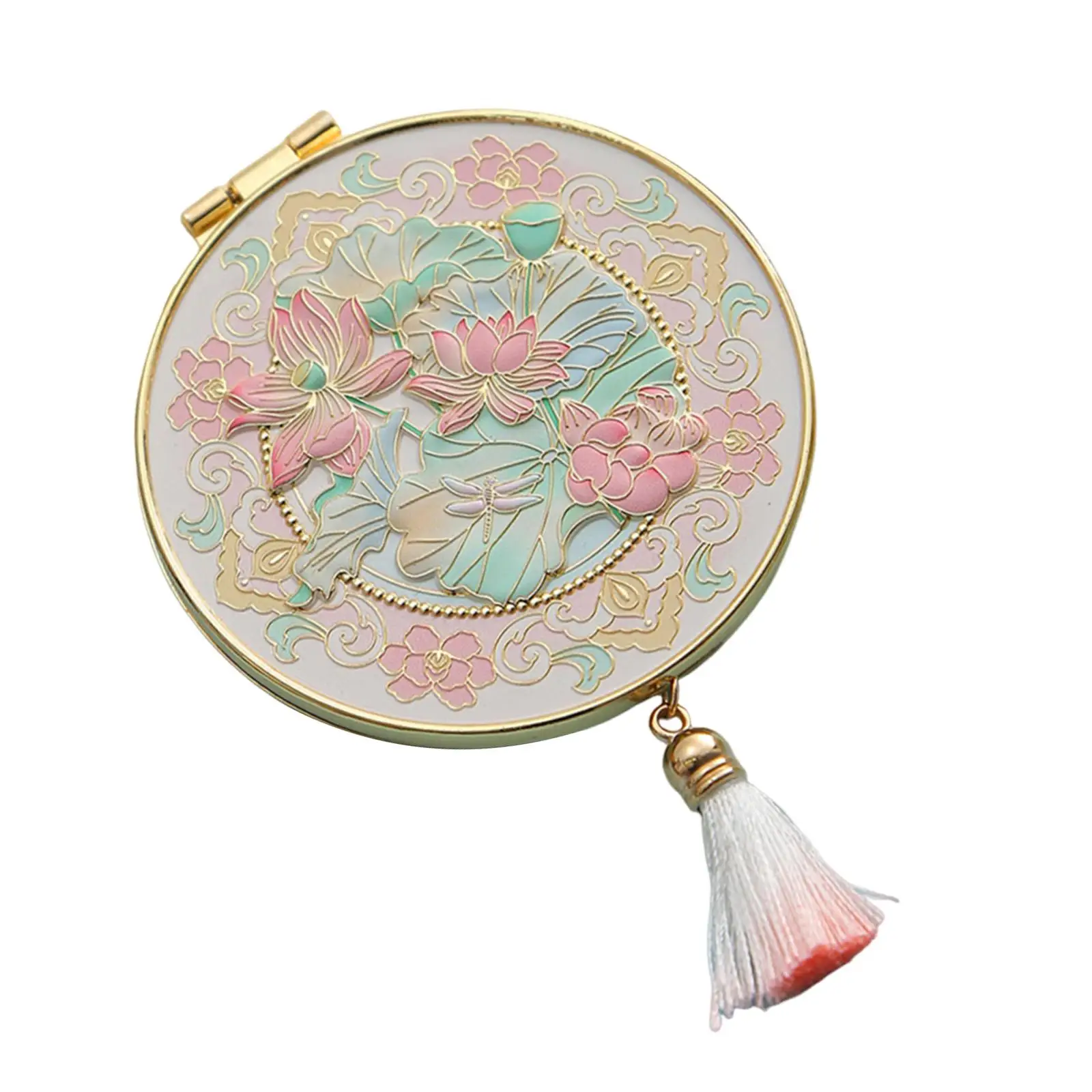Reise-Make-up-Spiegel, rund, kreativer Kosmetikspiegel für Geldbörse, Tasche, Handtasche