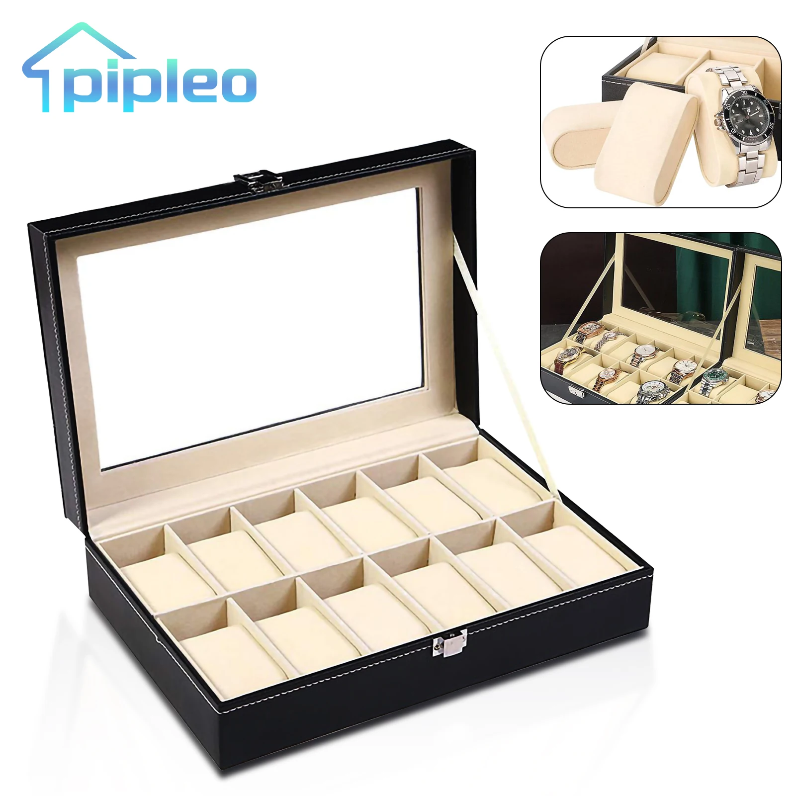 caixa-de-relogio-de-couro-pu-para-homens-e-mulheres-vitrine-organizador-de-joias-com-tampa-de-vidro