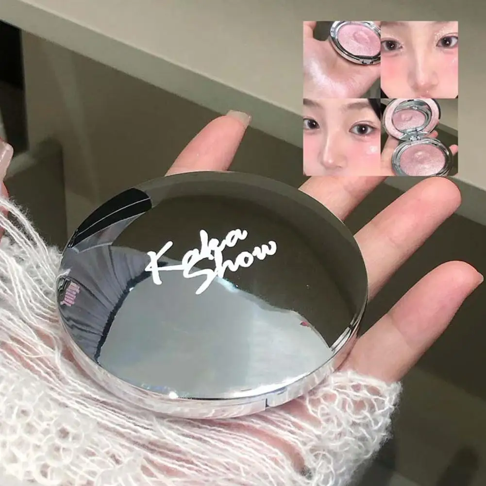 하이라이터 3 색 카멜레온 아이 섀도우 팔레트 내추럴 글로스 컨투어 방수 쉬머 하이라이터 파우더 팔레트 메이크업