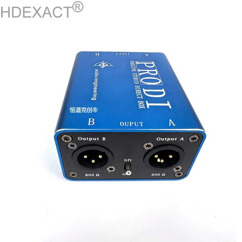 

Dual Channel DI Box Electric Guitar Electric Bass Mixing Console Connector Impedance Converter Two-way Converter