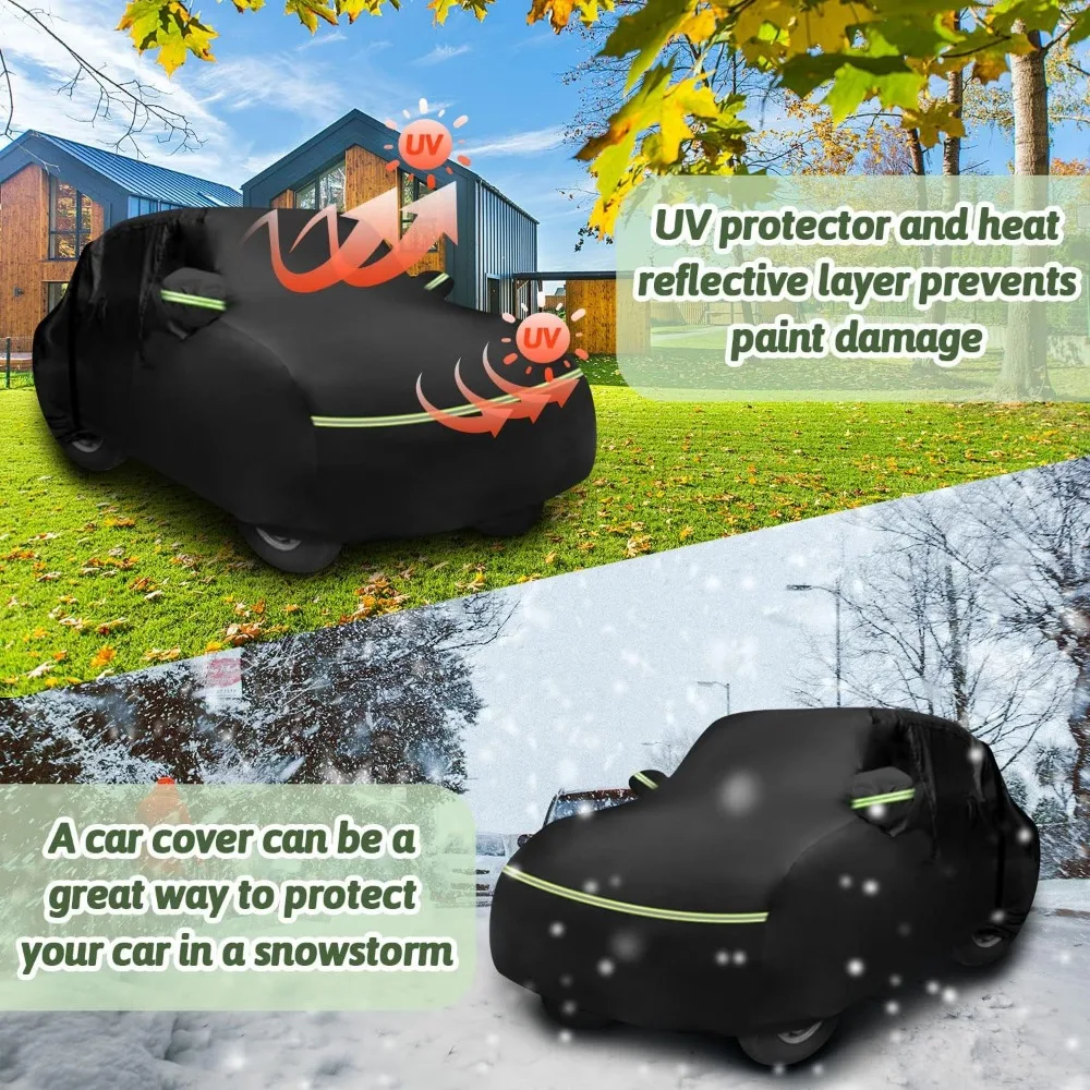 غطاء سيارة خارجي مقاوم للماء مناسب خصيصًا لسيارة بيتل سيدان 1960-1980 ببابين، حماية لجميع الأحوال الجوية