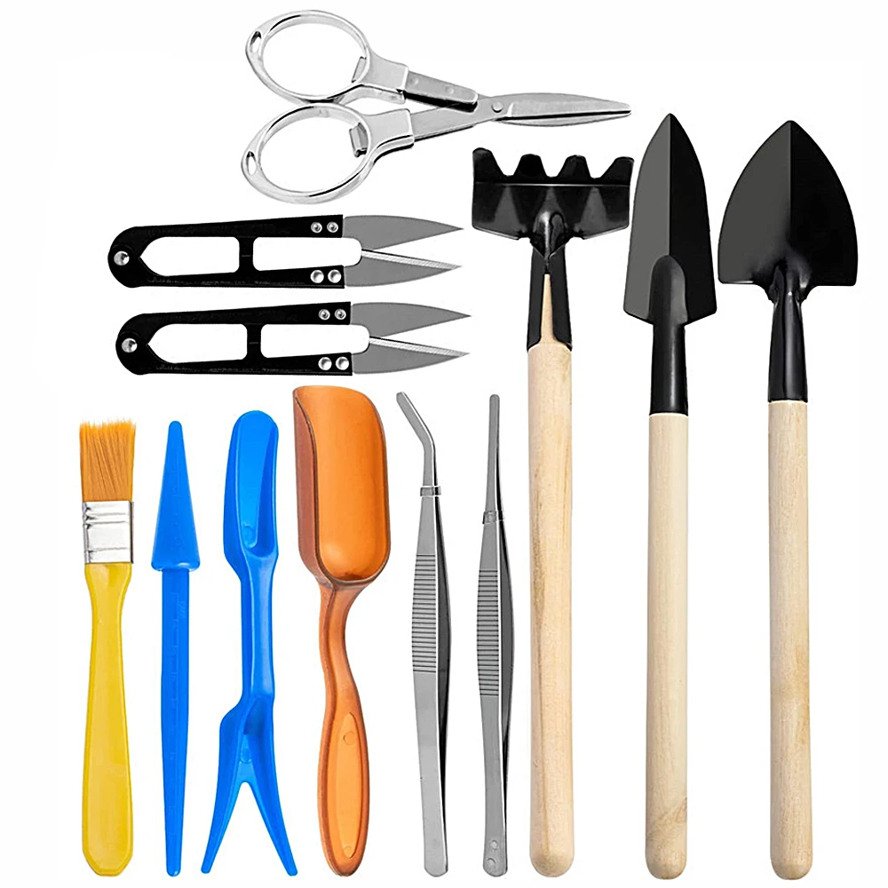 Garden Tool 12 Piece Set Mini Garden Tools Multi-Function Shovel Harrow Shovel Household Plant Pine Soil Shovel