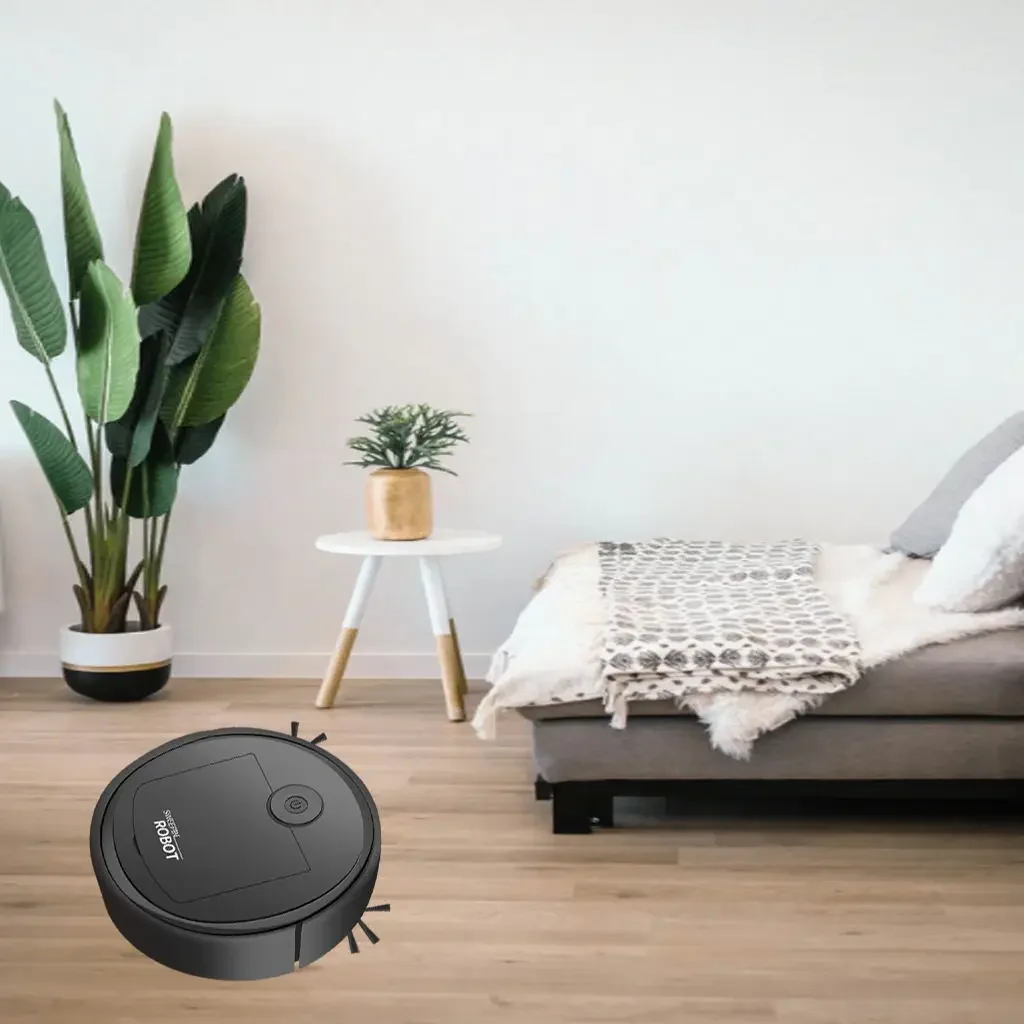 Automatic Robotic Vacuum Cleaner | Strong Suction | Home Pet Hair Cleaning