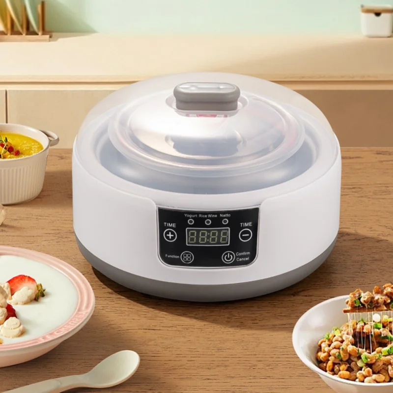 

1.2L Capacity Automatic Yogurt Incubator Machine For Homemade Yogurt And Natto With Steel Liner Kitchen Appliance
