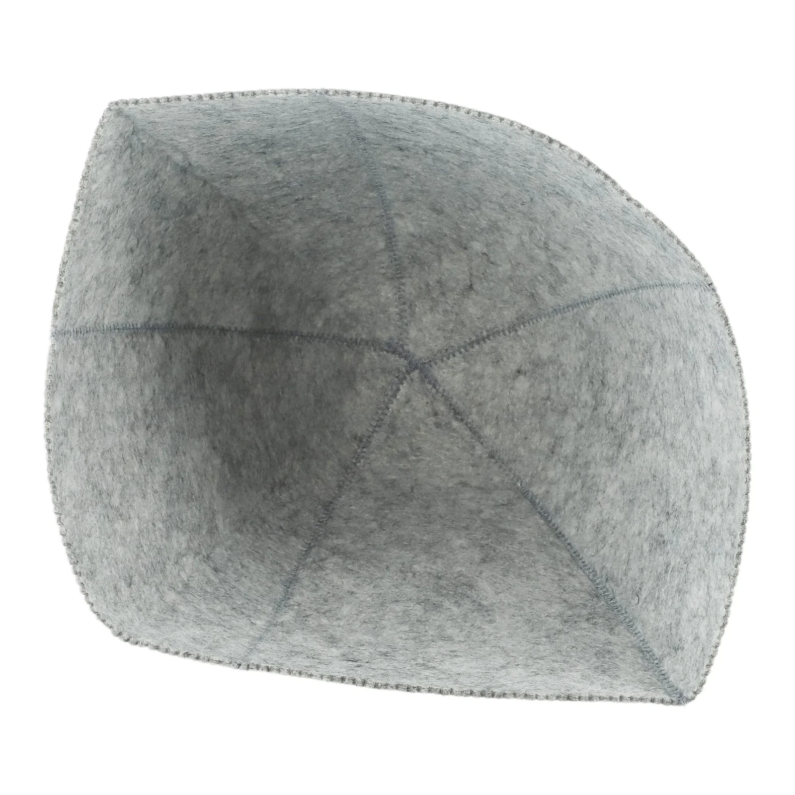 High Quality Wool Felt Sauna Hat 25x23cm Spa Sauna Bath Hair Protection Wear Resistant Heat Insulating Sauna Accessory